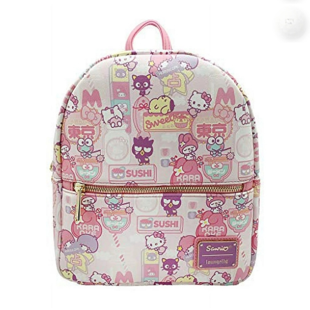 Loungefly Hello Kitty Sanrio Kawaii Pink Japan Mini Backpack Bag Purse